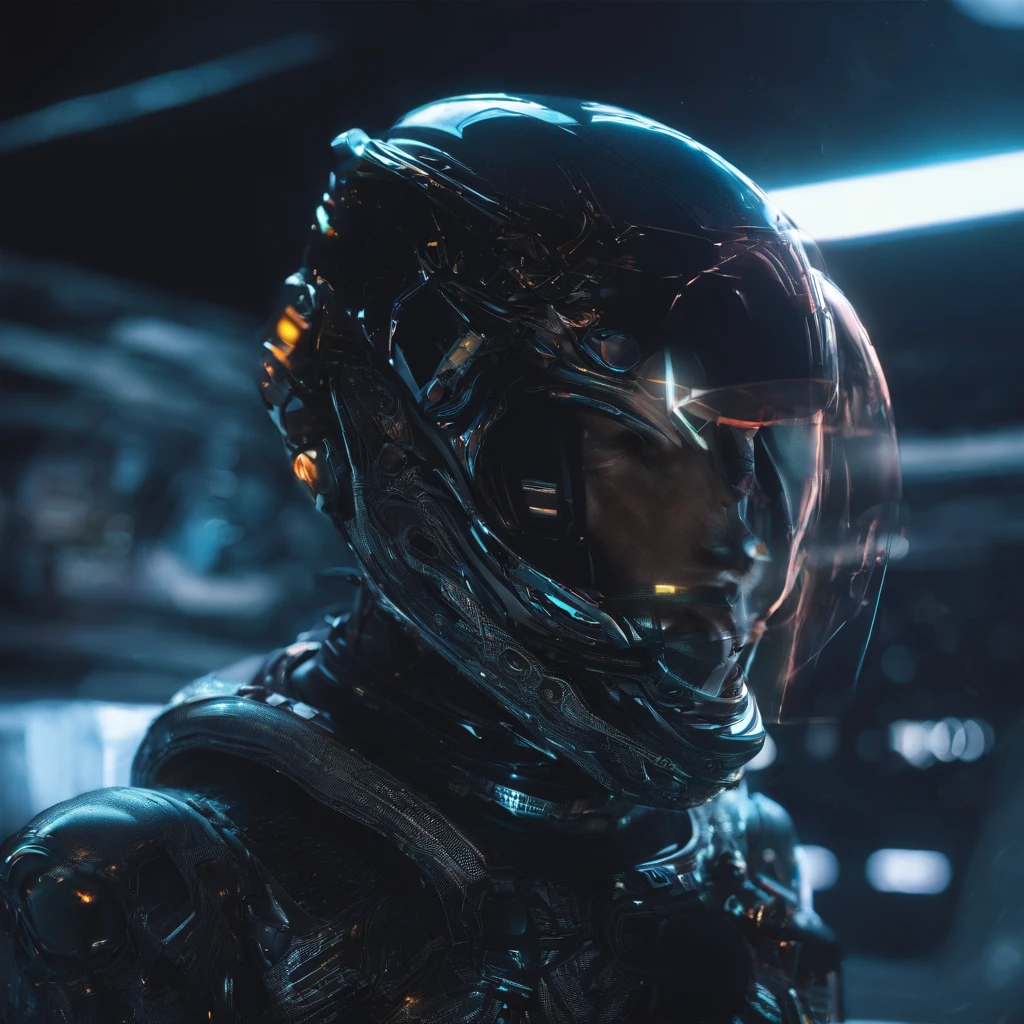 Pleiades spacesuit mine，Stereo equidistance，starlights，dingdall effect，Light and shadow intensification，3D modeling，Four-dimensional model，Virtual Engine，rendering，Studio lighting，The light shines，fantasy atmosphere，vibrant with colors，8K，Surface reflected light