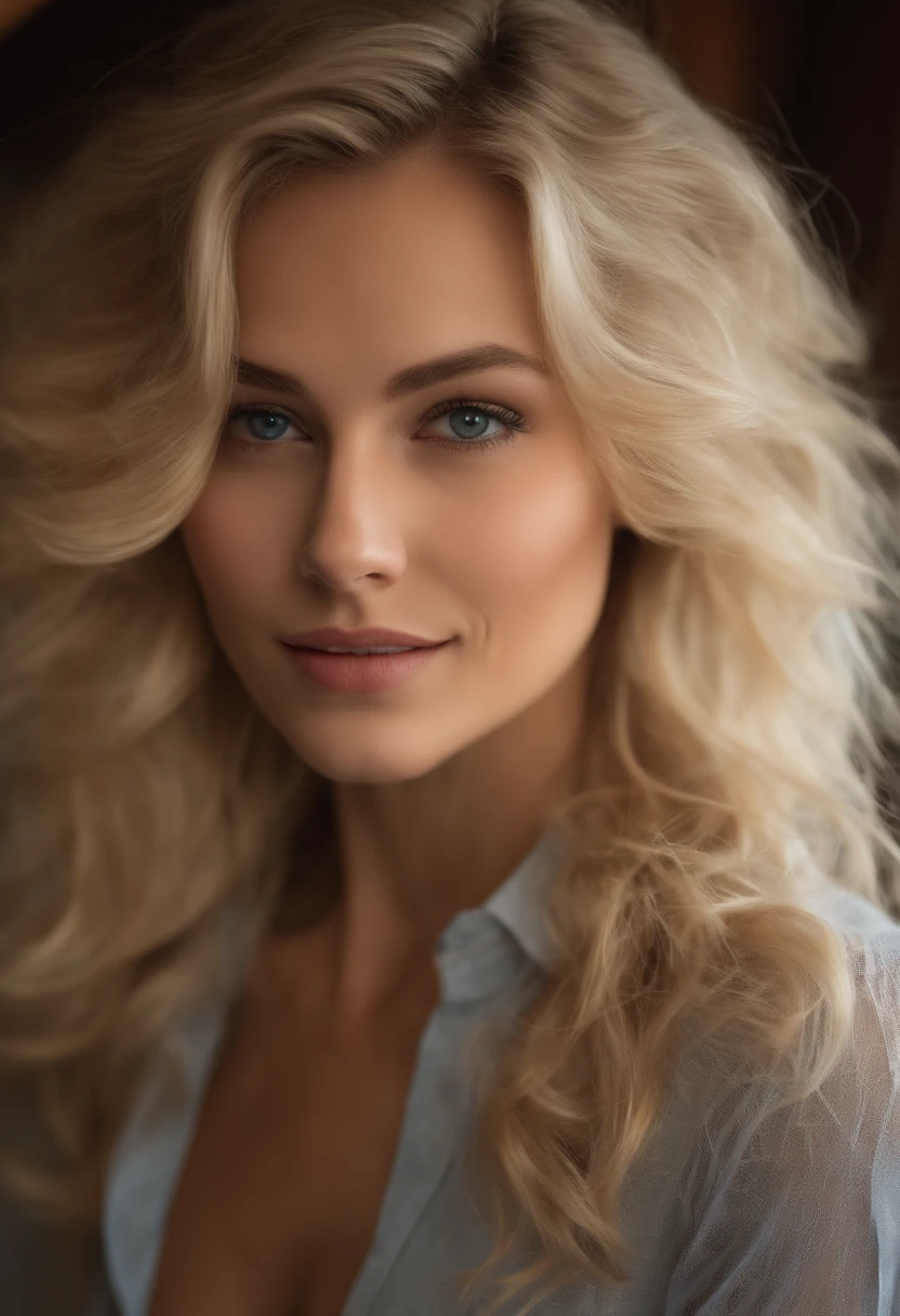 professionnel, (Photo 4K:1.1) par (Jeremy Lipking:0.3), (Dittmann Anna:0.3), (jiner:0.3), (mise au point nette:1.3), High detail, nue, beautifull detailed face, Yeux noisette, longs cheveux blonds, (attractive young woman:1.3), (Seductive:1.1), (rougissant:1.1), Forme du corps du sablier, gros seins ronds, Hanches larges, Femme nue , blonde goddess, smiling seductively, joli visage, fille parfaite aux cheveux blancs, pose satisfaite, Cute seductive smile, belle fille blonde, bonne jeune fille, very sexy pose, Bel angle, pose attrayante, fille mignonne, sexy pose, Une magnifique blonde