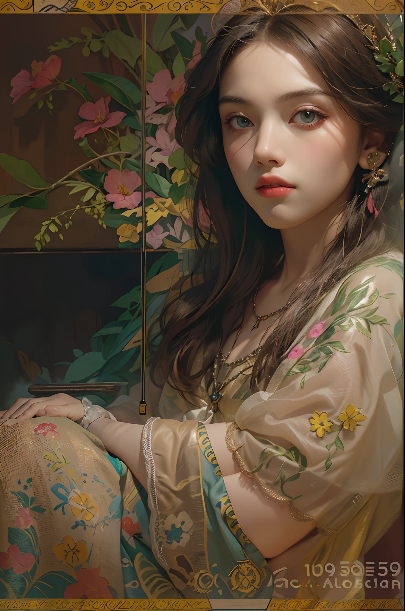 (Front focus),(in the darkness nigth:1.6),Surrealist portraits of women by David Hockney and Alphonse Mucha,Fantasyart,photographrealistic,动态照明,artstation,poster for,Volumetriclighting,Very detailed faces,4 k,Award-Awarded, , 1girl, in the dark, deep shadow, low key, cowboy shot,(official clothes:1.4),long whitr hair,brunette color hair,veils