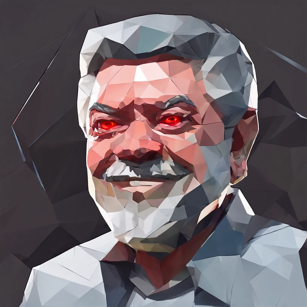 Brazil President Lula with a monster appearance, transformed into a powerful and frightening creature with red eyes and sharp teeth, displaying a terrifying smile that sends chills down the spine, emerging from a dark and threatening scene, realistic photo