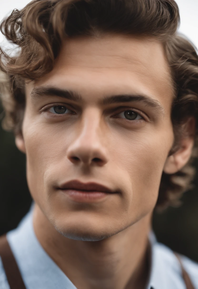 Portrait of a father, Unfortunately I do not have access to specific raw photos of Harry Styles to describe. However, here is how I might generally describe a raw, unedited photo of him:
- It's a close-up shot framing his face, shoulders and upper chest. He has a relaxed, genuine expression.
- His curly, brown hair is a bit messy and natural looking, some strands falling over his forehead. His hair shape is symmetrical and full.
- His skin looks smooth and clear, though you can see some faint freckles across his nose and cheeks. His complexion is evenly pale.
- His jawline and cheekbones are chiseled and well-defined. He has an angular, modeled face shape.
- His lips are full and a natural rosy pink. The corners of his mouth turn up slightly in a hint of a smile.
- His eyes are a striking light green, fringed with dark lashes. There's a certain earnestness and warmth in his gaze.
- His groomed eyebrows frame his eyes nicely. Their natural shape is lush and arched.
- Small details like moles and veins are visible on his neck and decolletage. These "imperfections" add character.
- The lighting is a bit dim and flat since it's unedited. But the raw quality captures the essence of his good looks in a very real, unfiltered way.
Let me know if you'd like me to describe any other specific details!I do not have enough context to provide a detailed description of Harry Styles in a student uniform outfit. However, here are a few ideas that may capture the general look:
- He wears a white button down shirt, tucked into fitted gray slacks. The top few buttons of his shirt are undone.
- Over the shirt, he has on a navy blue sweater vest with the school's emblem embroidered on the left side.
- His usual mop of curly brown hair is tucked under a gray newsboy cap tilted slightly to one side.
- He has on black loafers with short white socks peeking out.
- A messenger bag is slung across his body, resting on his hip.
- His multiple rings glint under the school h