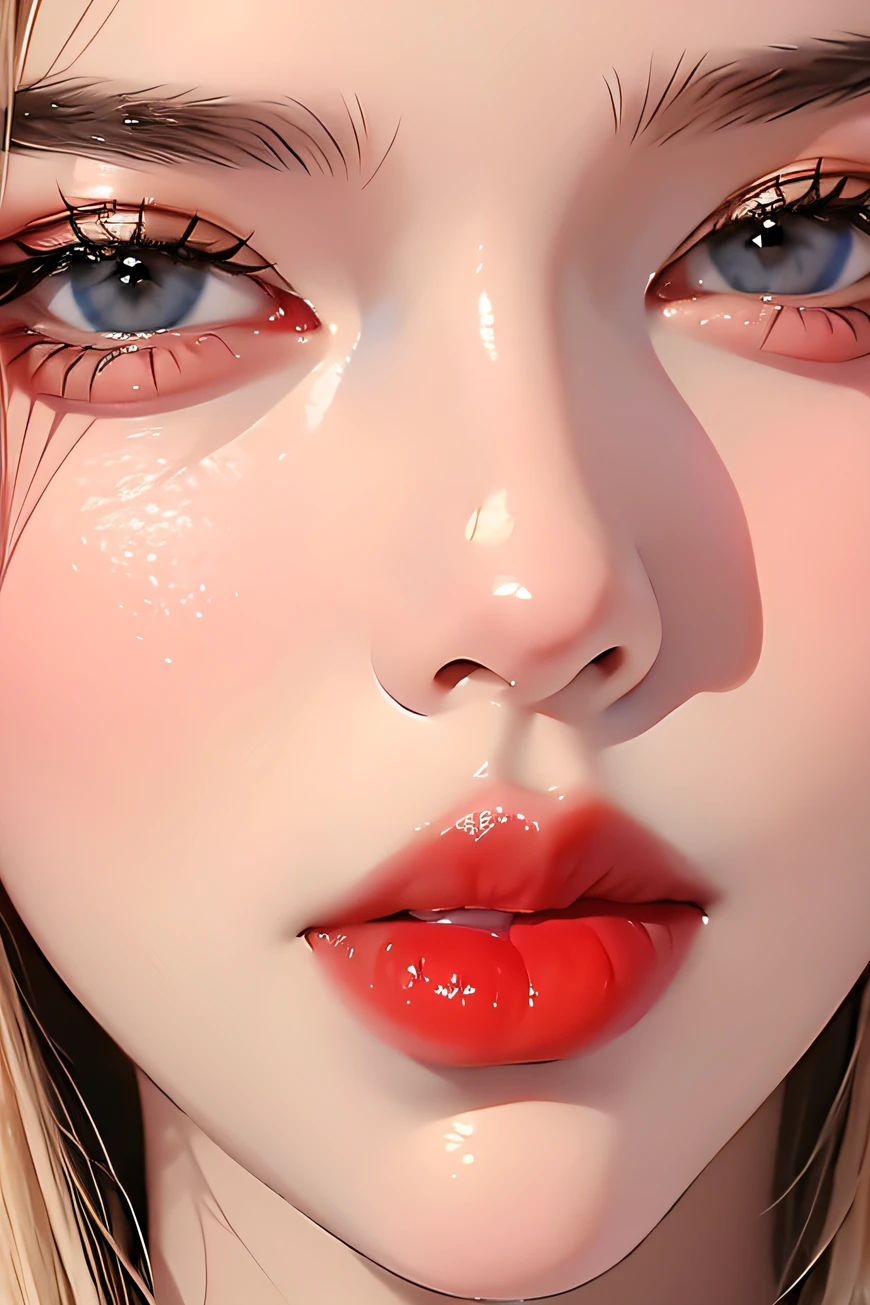 Close-up of red lips