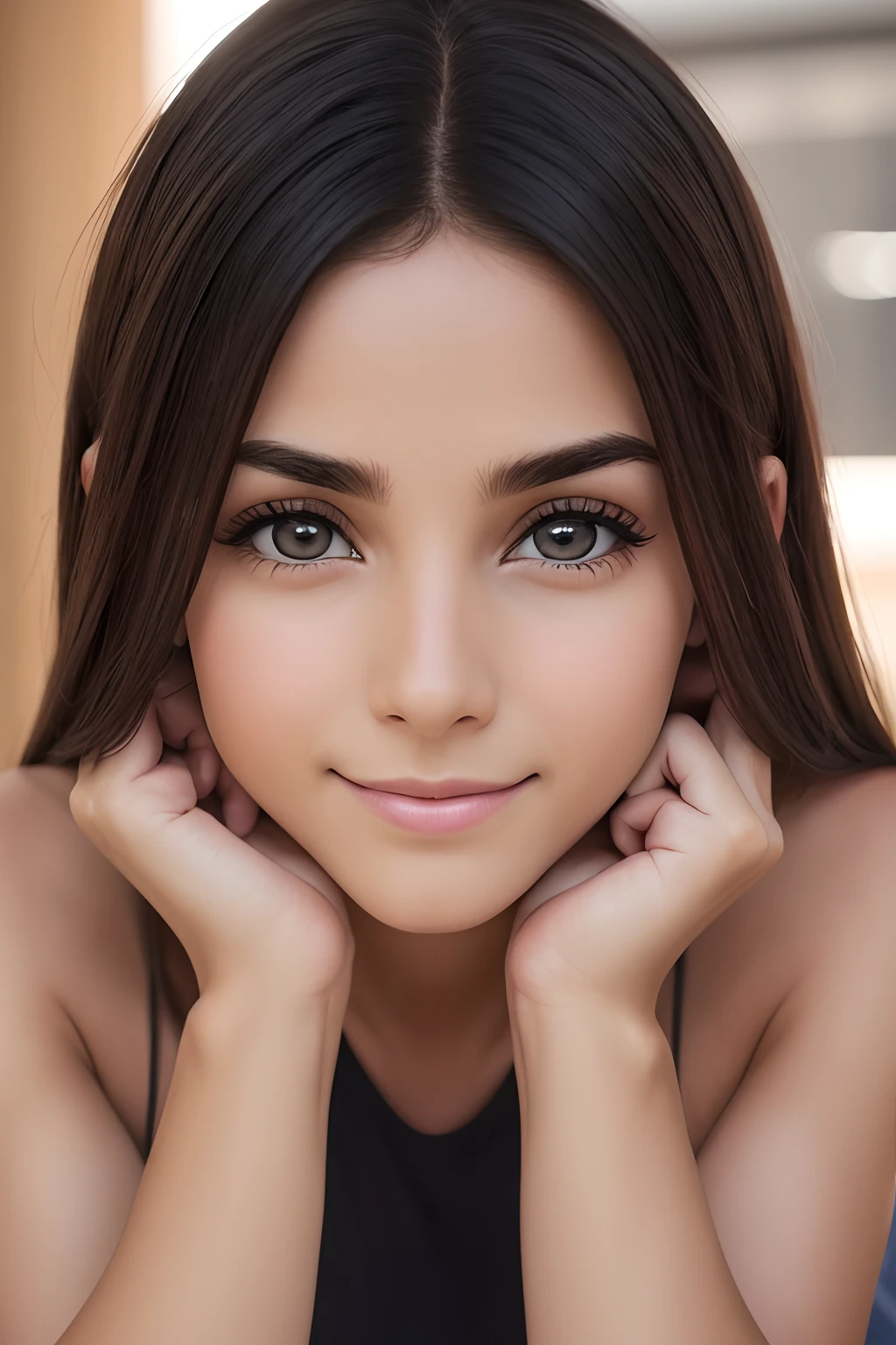 Mujer madura, 30 years old, brown hair, Mujer europea, Cuerpo completo en la foto, multiple views, Zoom, serio, Beautiful, fresco, cabello realista, ojos verdes, Pose discreta, Ojos europeos, Estructura media, Round middle buttocks、(Usar ropa interior de encaje negro ultrafino:1.4)、(Tetinas)、NSFW, Oficina moderna, Barra de cubierta, Masutepiece, 超A high resolution, (fotorrealista: 1.2), Foto RAW, Un hiperrealista, Antecedentes detallados, refinado, Detallado, Cara realista, Cara detallada, Piel realista, (Foto RAW, La mejor calidad), extremadamente detallado, NFFSW, unidad, asombroso, Detalles finos, Lightsmile, Unidad de fondo de pantalla eyector 8k altamente detallada, File Size Huge, Ultra detallado, high resolusion, absurdos, Luz suave, medio cuerpo, Fotos sin fondos、Posando