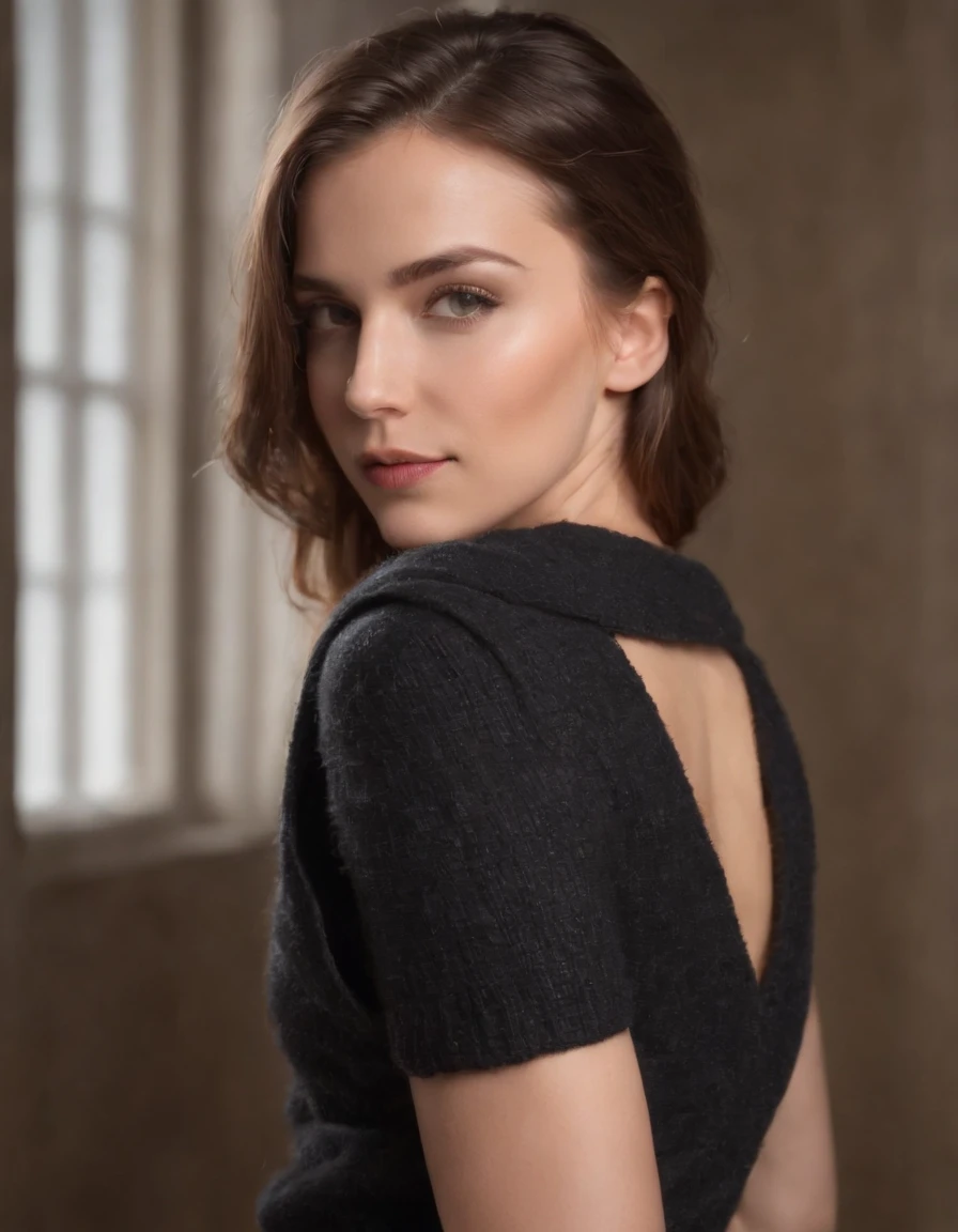black sweater ,black jeans, black boots, posing for the camera, audreytautou, <lora:AudreyTautouXL:1>, ((sharp face, detailed face, realistic face, naturtal skin, realistic skin, detailed skin, pores, sharp eyes, detailed eyes,realistic eyes)),, (masterpiece, best quality, ultra-detailed, best shadow), high contrast, (best illumination), ((cinematic light)), colorful, hyper detail, dramatic light, intricate details, (1 girl, solo) , ultra detailed artistic photography, dreamy, backlit, shadows, ultra high definition, 8k, ultra sharp focus, ultra high quality model, soft lighting, film photography, analogue photography, hyperrealism,