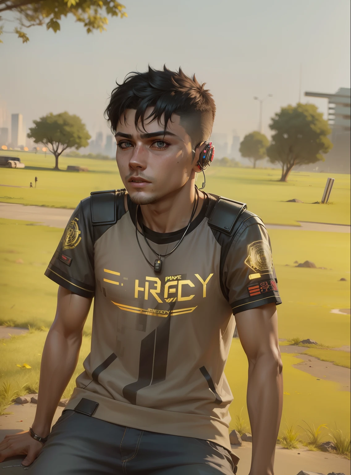 Change background cyberpunk handsome boy realistic face,8k
