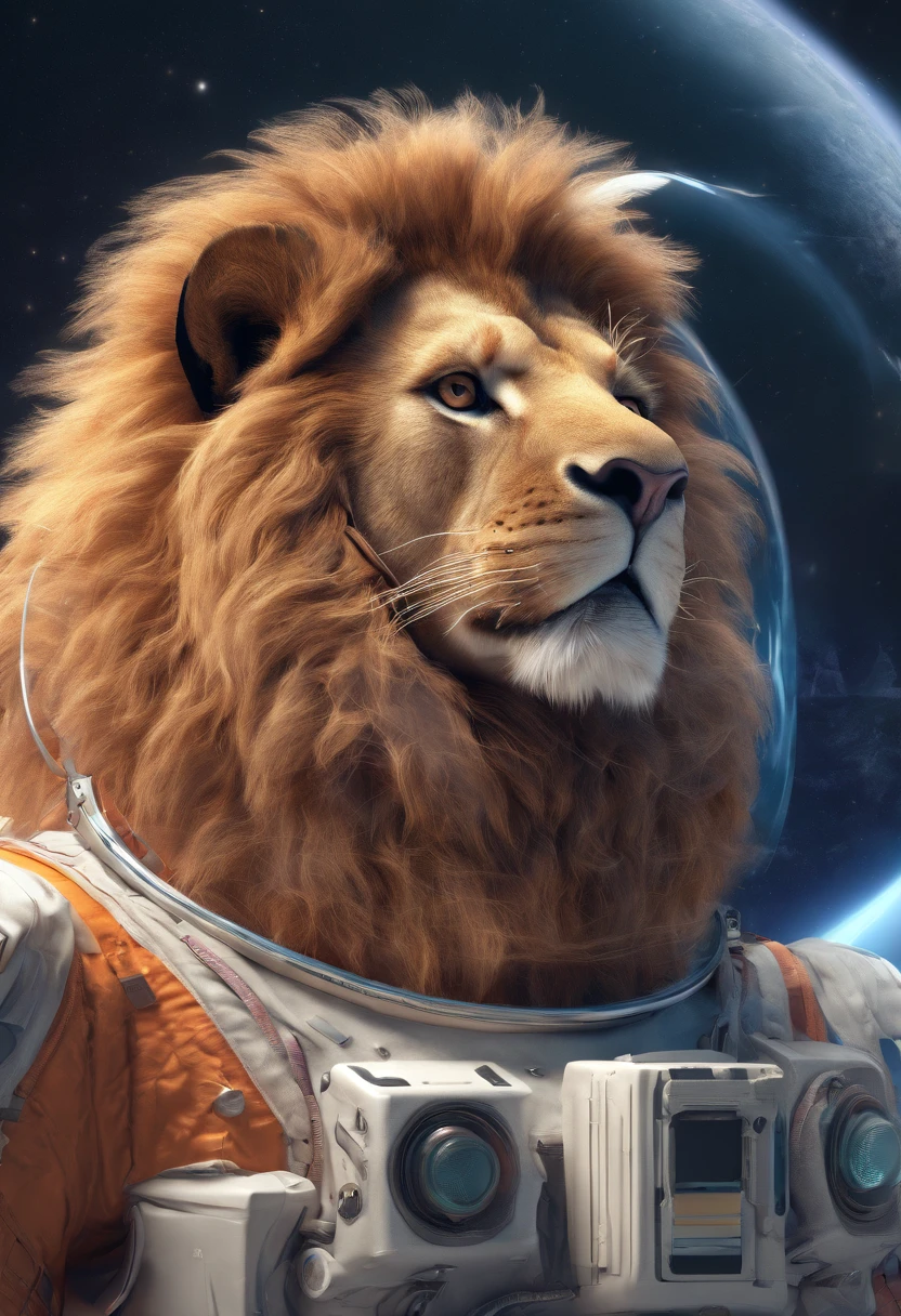 Lion astronaut