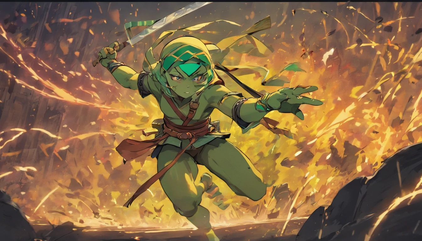 Ninja Turtle Fighting Poses in the New Movie Mutant Chaos