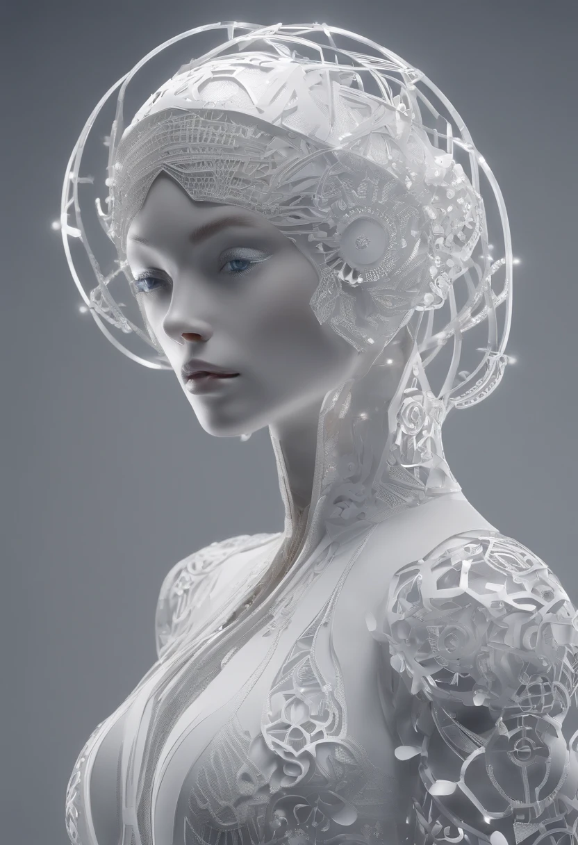 (Women's protogens),Cyberpunk,Mechanical,Glowing eyes,metal surfaces,Digital Display,advanced technique,Futuristic,neon light,electromagnetic field,Sharp edges,Streamlined design,Digital Biology,biomechanical,Mysterious atmosphere,Glass visor,enhanced senses,Energetic pose,Invisible circuits,Holographic projection,Colorful wire,Female Cyborg