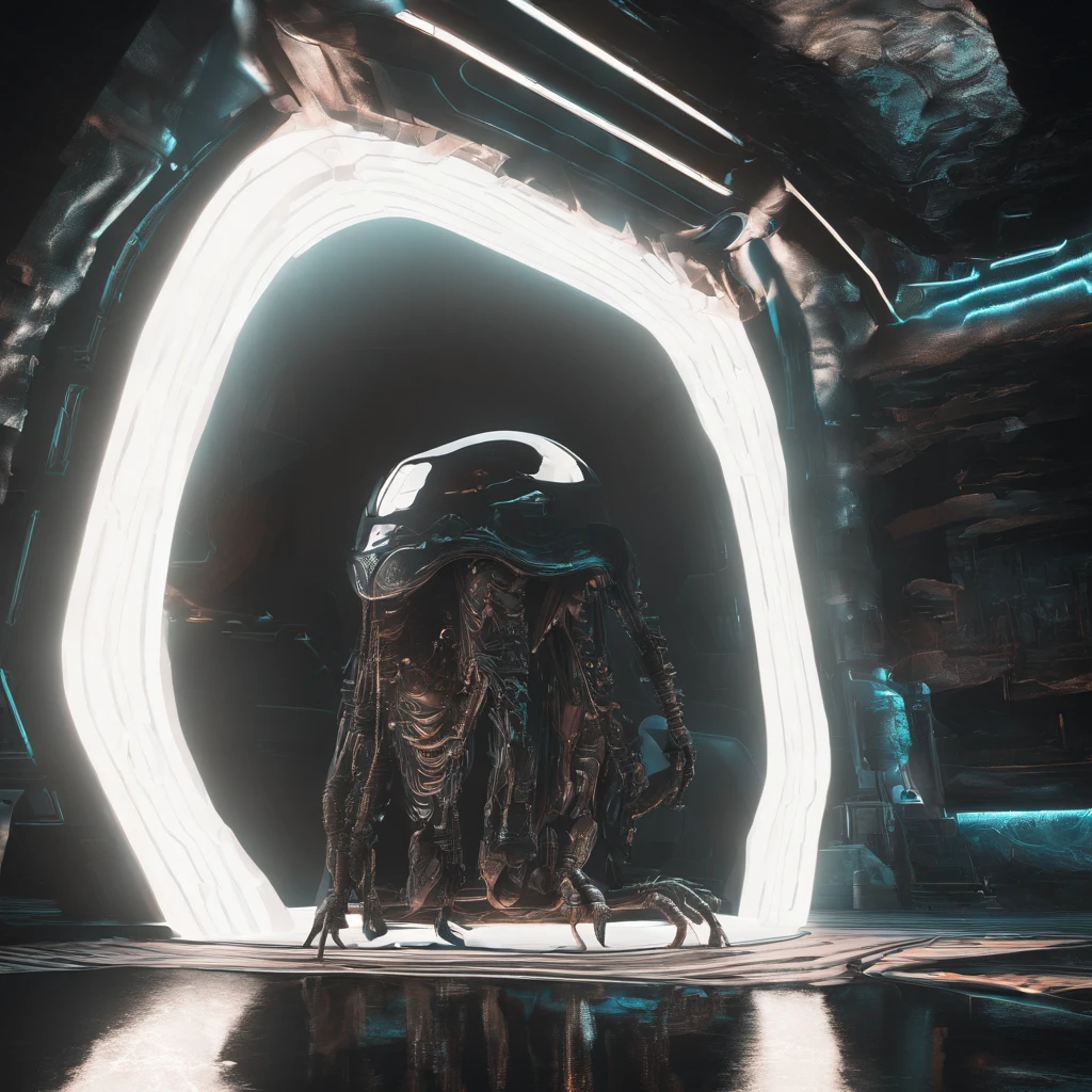 Surrealist mines,Stereo equidistance,starlights,dingdall effect,Light and shadow intensification,3D modeling,Four-dimensional model,Virtual Engine,rendering,Studio lighting,The light shines,fantasy atmosphere,vibrant with colors,8K,Surface reflected light
