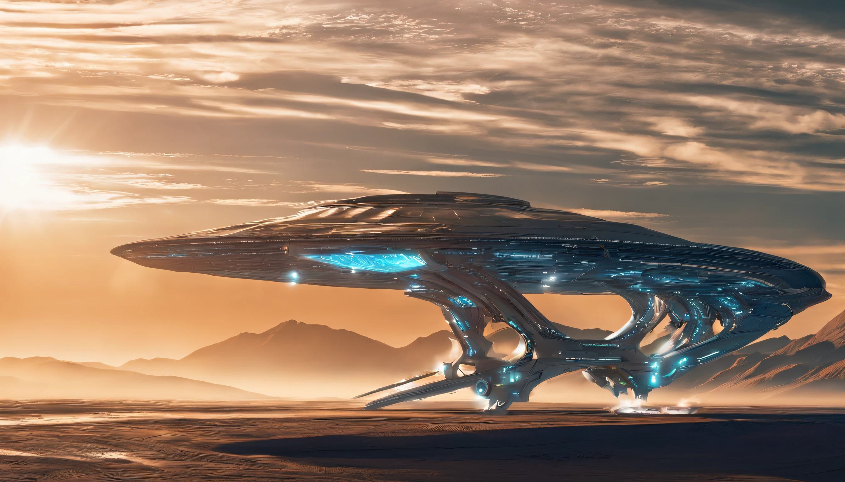 Huge 5 alien warships,Extreme light and shadow,(Ultimate texture1.5),Super light and shadow reflection,The details stand out,The golden light is dazzling,Full sci-fi feel,Extreme shadows,8K,Real Nebula,Photographed by the Webb telescope,(A very different style from netmaps1.3)