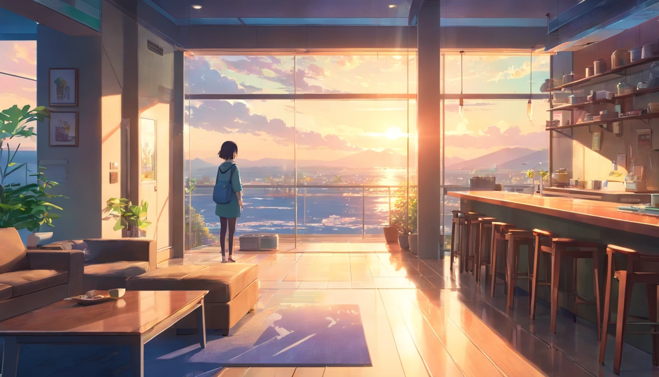 (obra prima) (ultrarealista) house of glass, imagem vista de fora