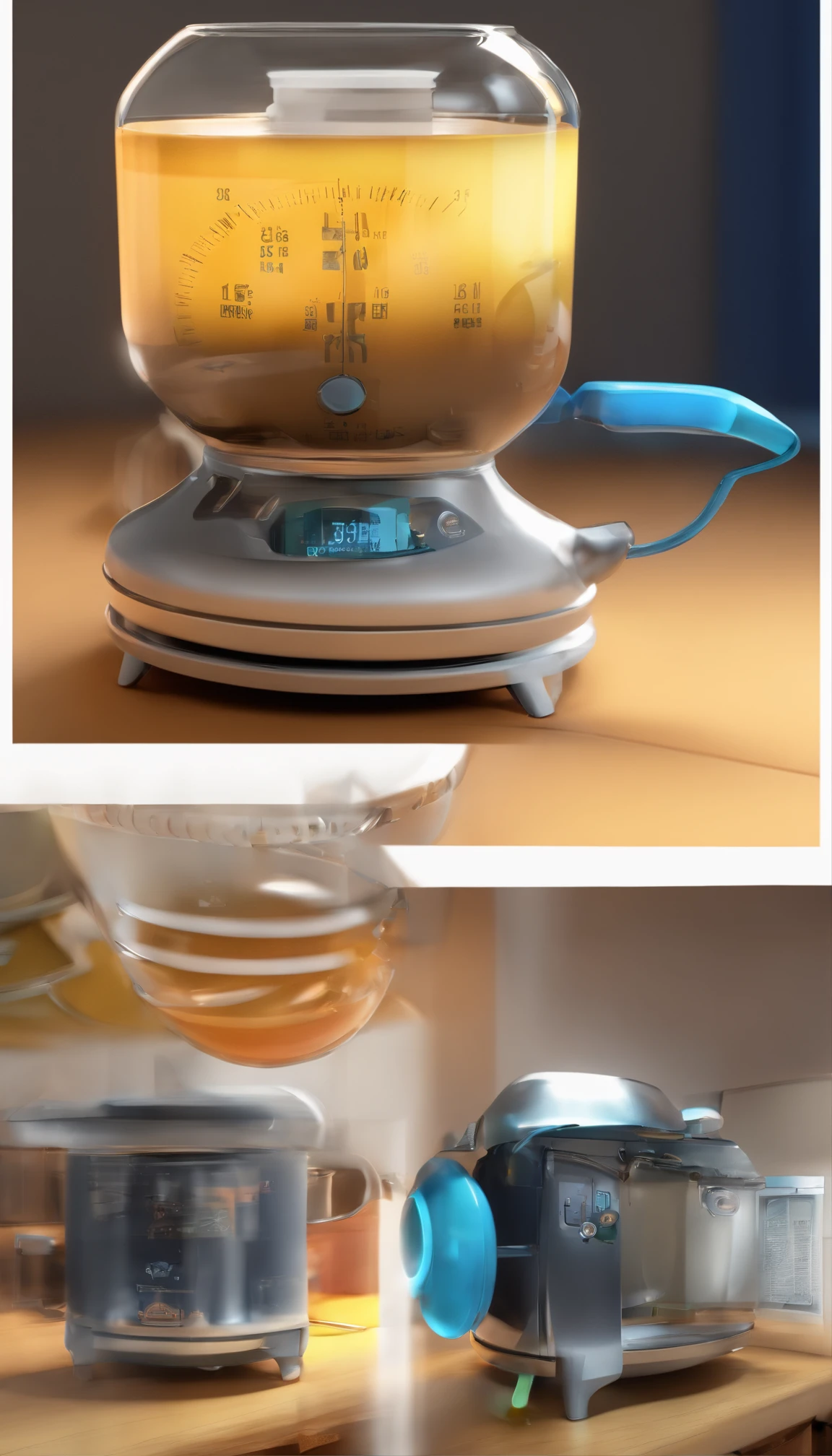 Alarm clock-like water cup