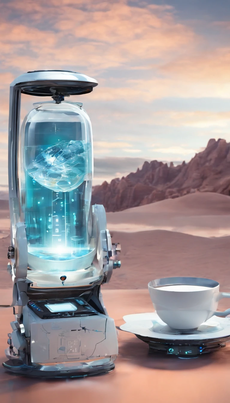 Alarm clock style water cup