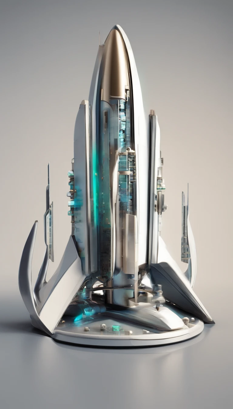 Rocket-like alarm clock