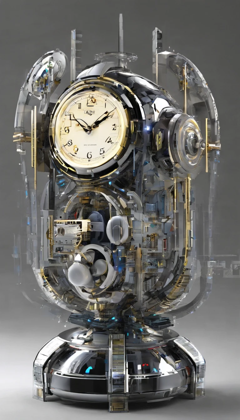 Rocket-like alarm clock