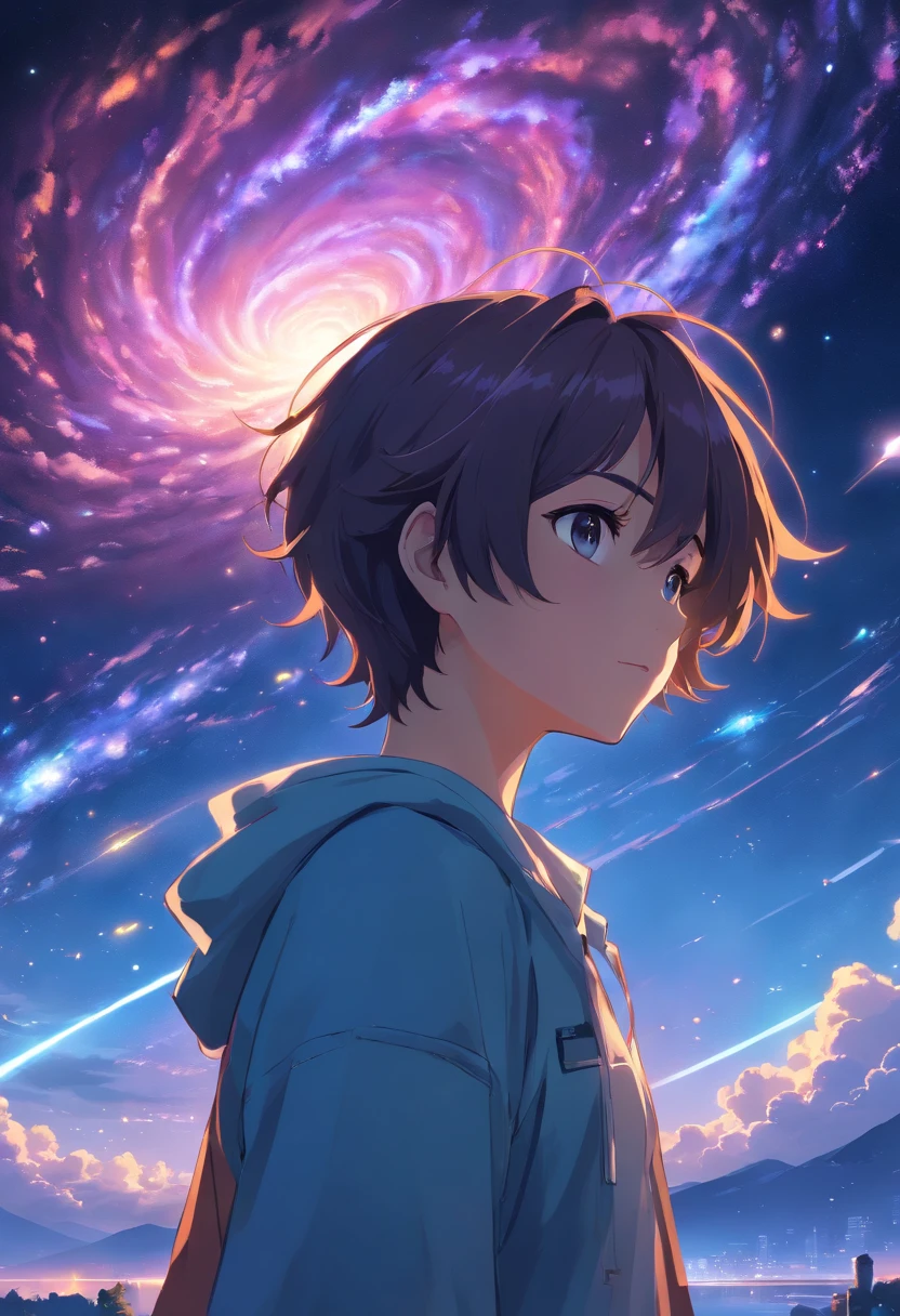 Galaxy boy back dream free quiet aesthetic,angelicales,divino,chaste