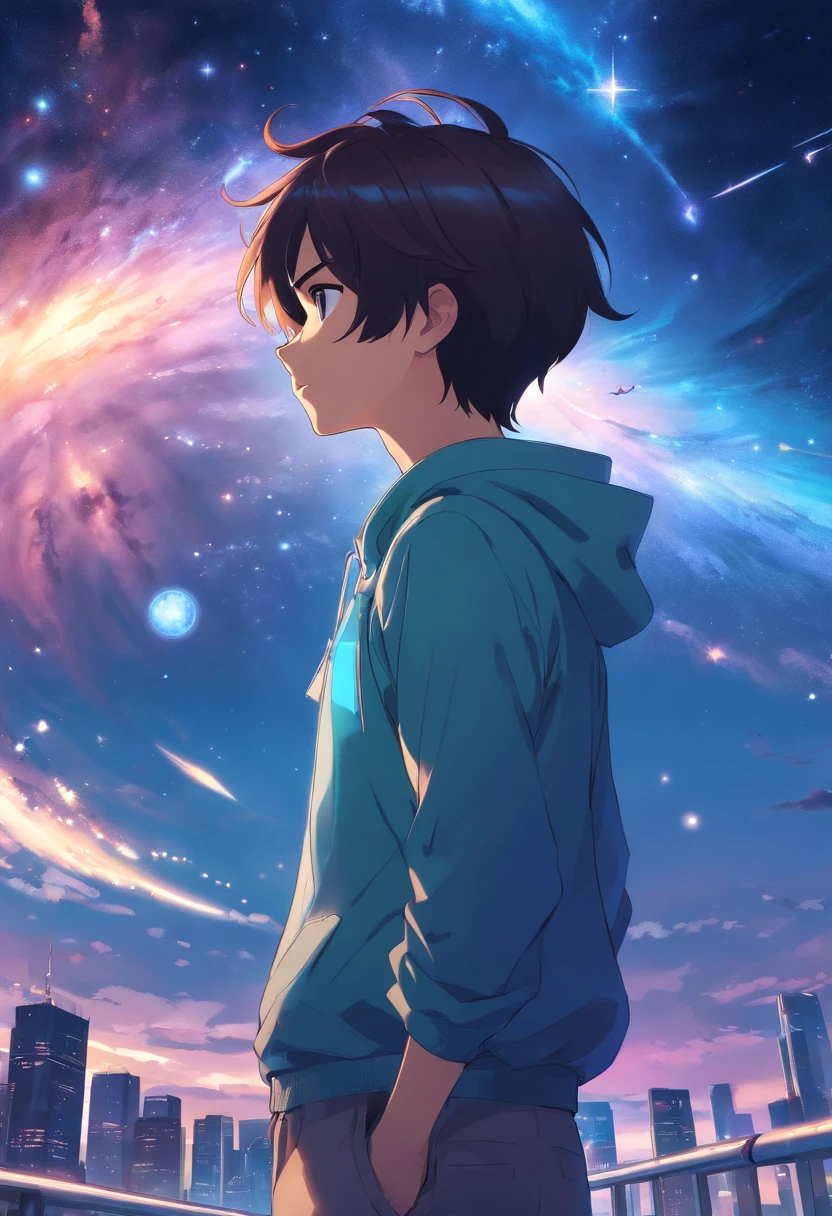 Galaxy boy back dream free quiet aesthetic,angelicales,divino,chaste