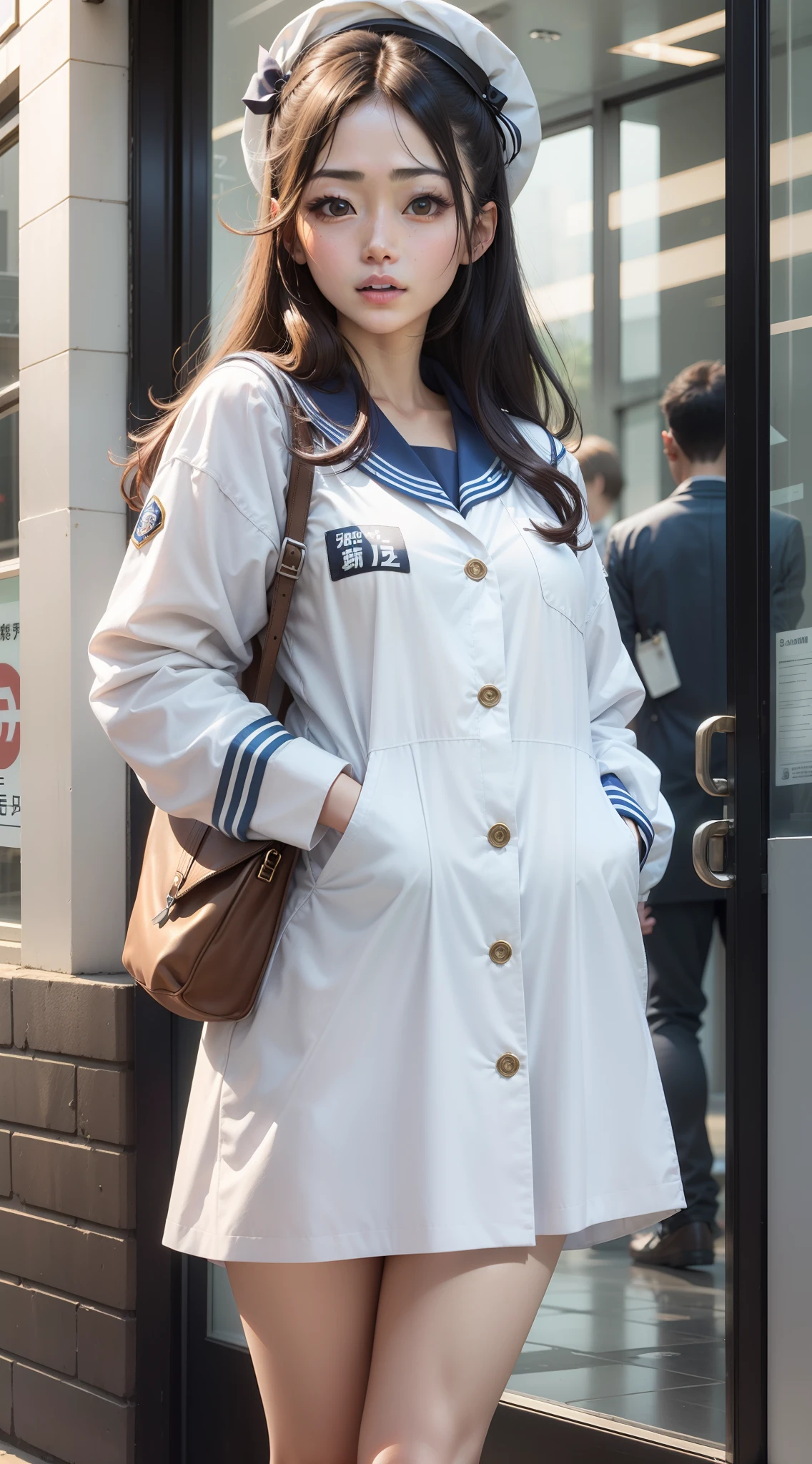 Satomi Ishihara、a sailor suit