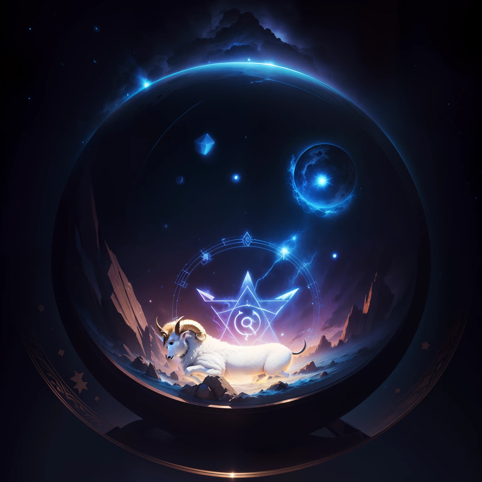 Shining Aries symbol