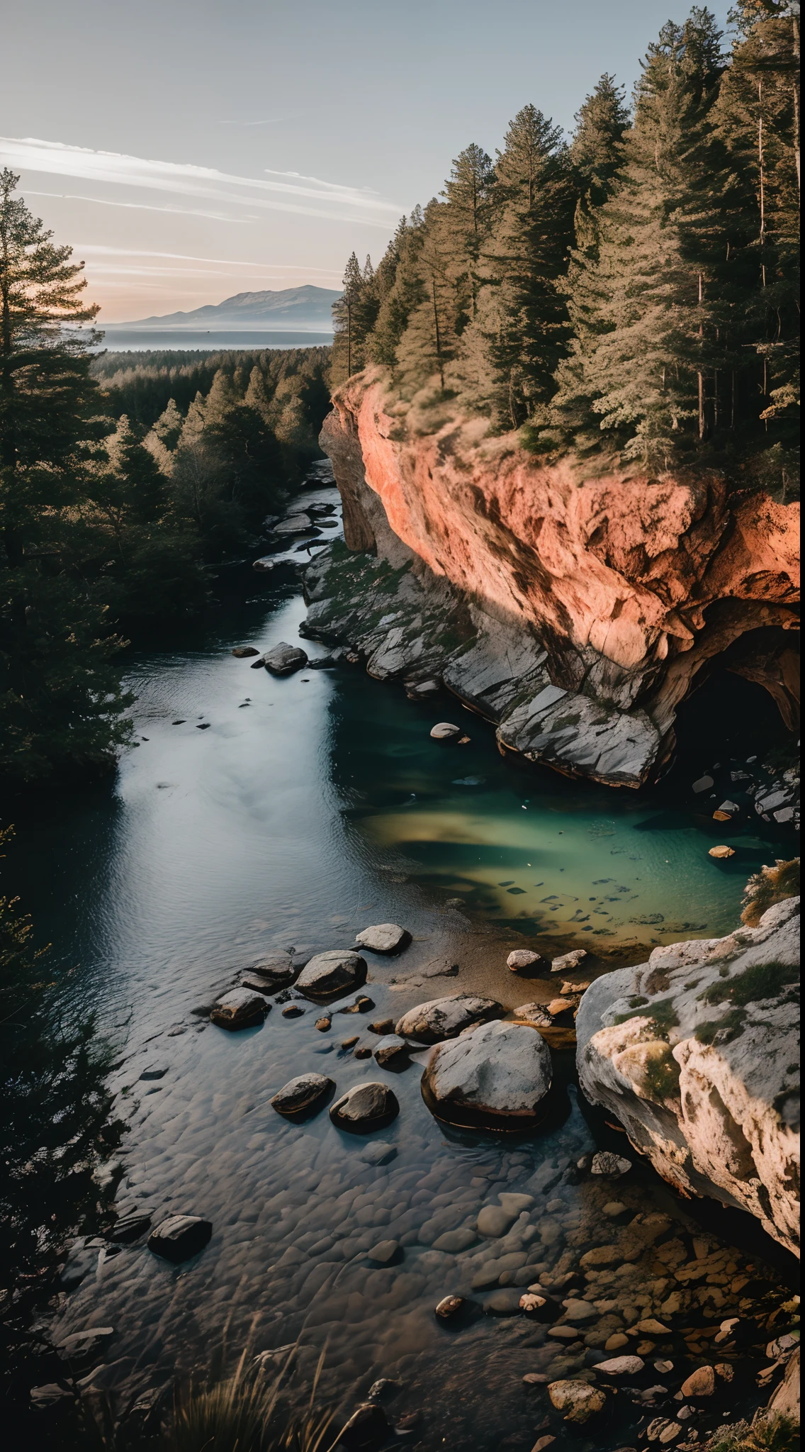 RAW photo of a landscape, small details, photorealistic, ultra-realistic photo, 8k uhd, dslr, soft lighting, high quality, film grain, Fujifilm XT3, (masterpiece)
