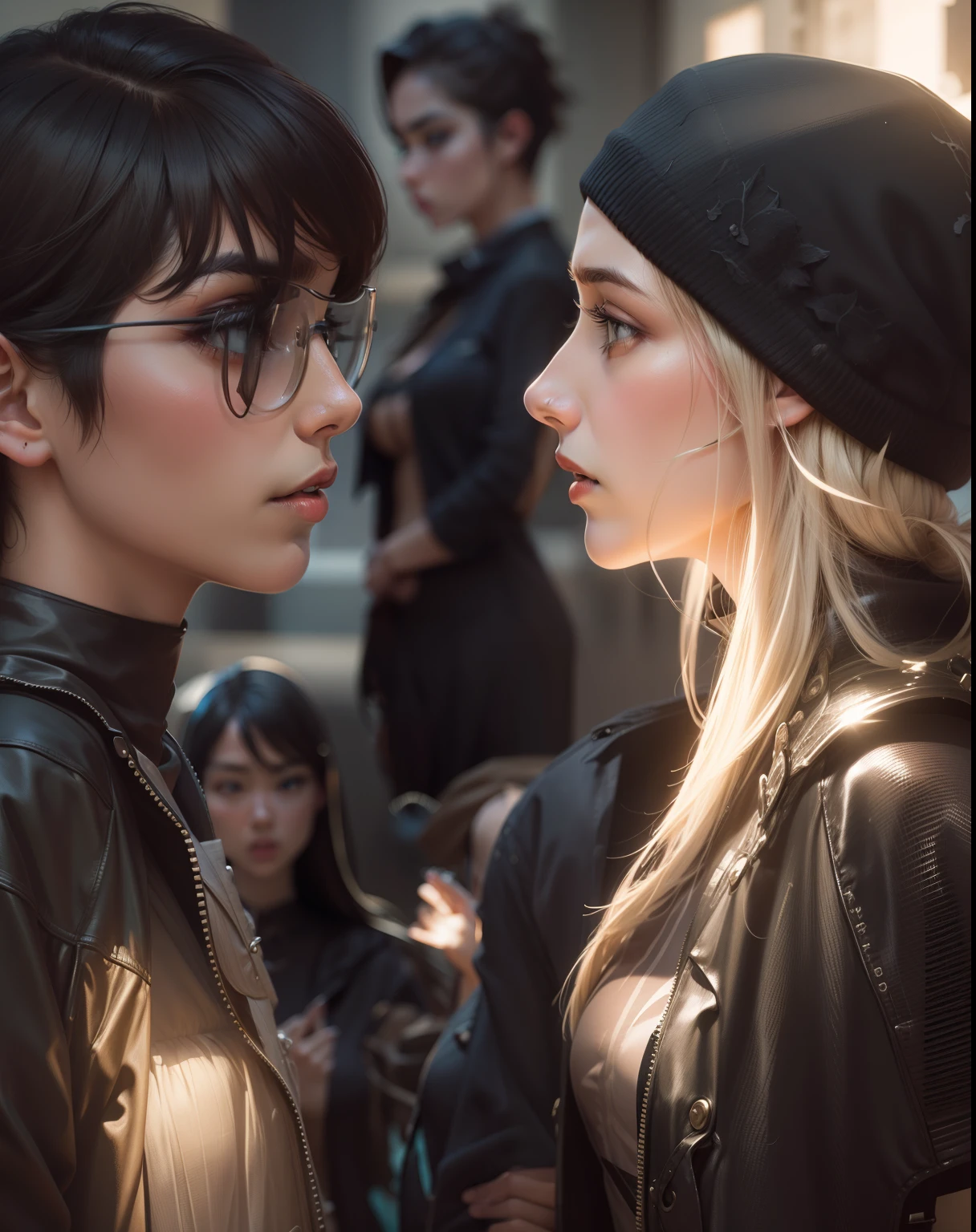 Change this model background photo
