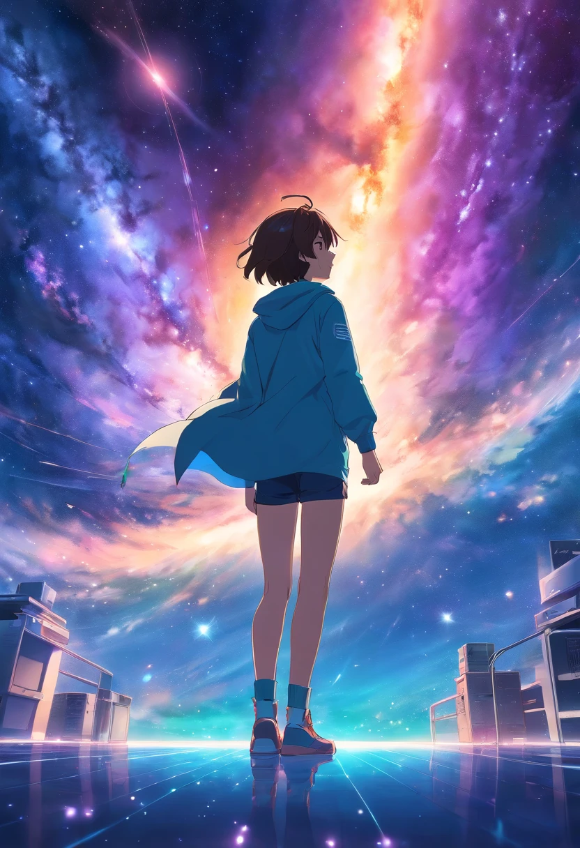 Galaxy Boy Back Dream Free Quiet Aesthetics,angelicales,divino,chaste,In front of the official screen