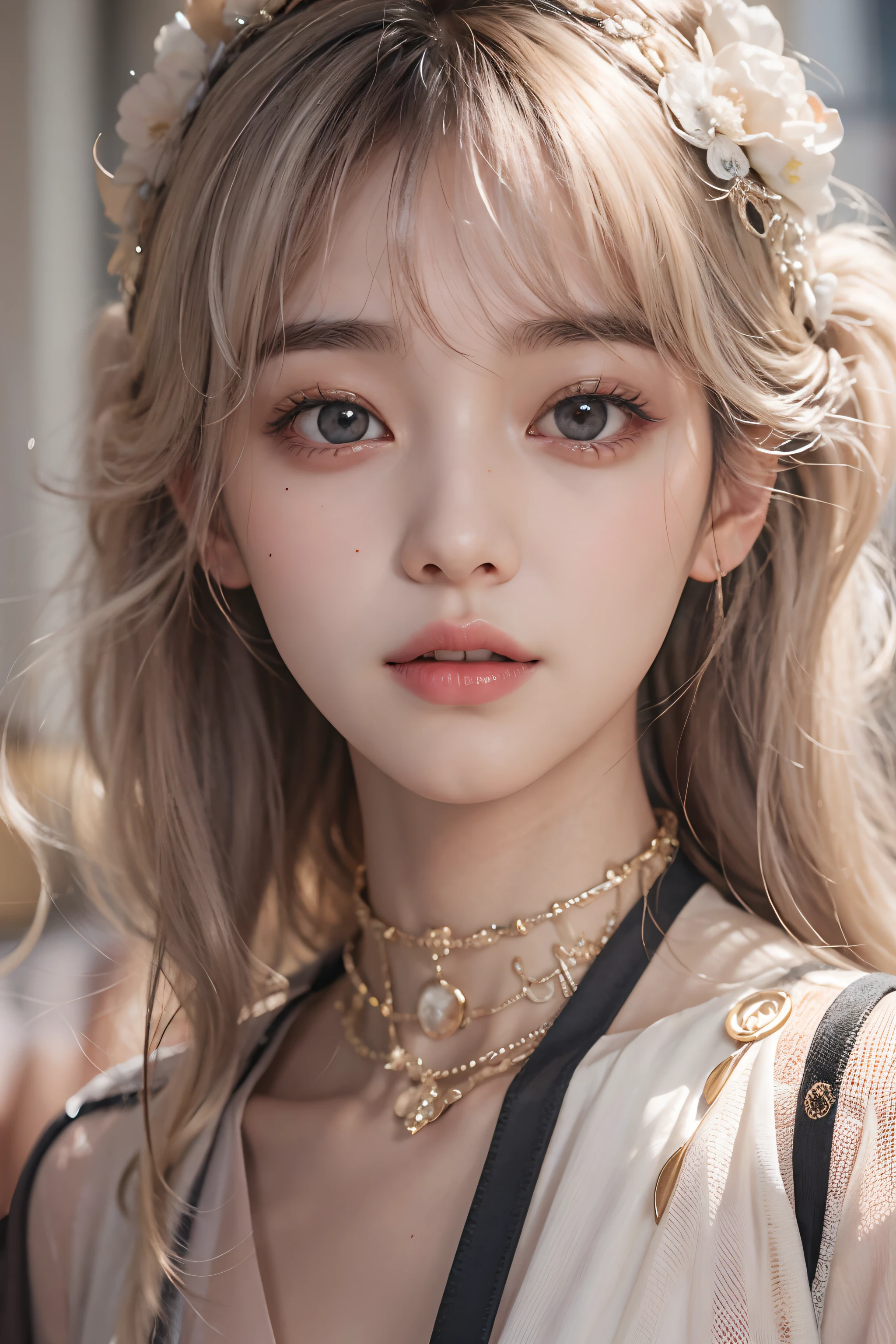 ((upper Shot))、(profile), (Photoreal Stick:1.2)、8K UHD、hight resolution、(1 girl)、in her 20s、(white  hair), (Medium Hair)、(Pattsun bangs)、((The best smile))、(High quality shadows)、Detail Beautiful delicate face、Detail Beautiful delicate eyes、Pretty Kpop Girl、(Korean Urzan Face)、(ulzzang -6500-v1.1:0.6)、pureerosface_v1、gloweyes、perfectbody、 Incredible dynamic range photography(UTIL_Art by Smoose-768:1.1),(wetting hair)、(wetted skin)、 teak、Bright red lipstick、Glossy lips、(a choker)、((Brown eyes))、((Beautiful Finger))、 Shiny hair、Description beautiful delicate hair、(Lustrous skin)、(swet)、Profile drinking coffee while soaking up the morning sun shining through the window、