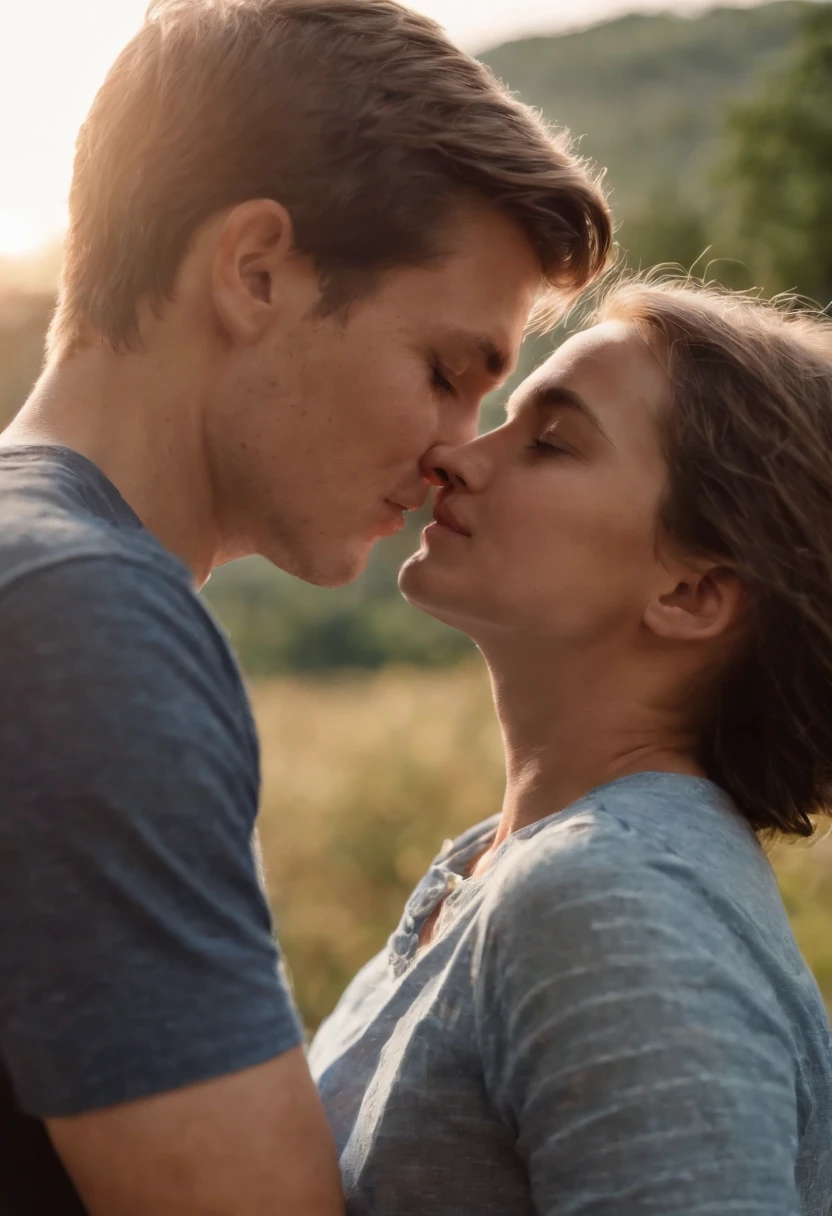 Mother and son together(Son is a boy) Se Beijando na boca