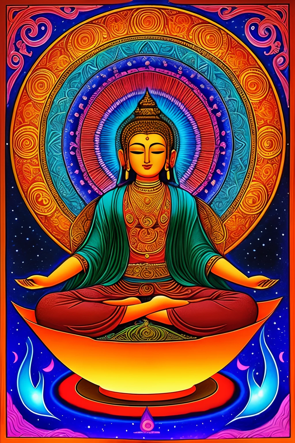 Amitabha, psychedelic hallucination, enlightment, relief