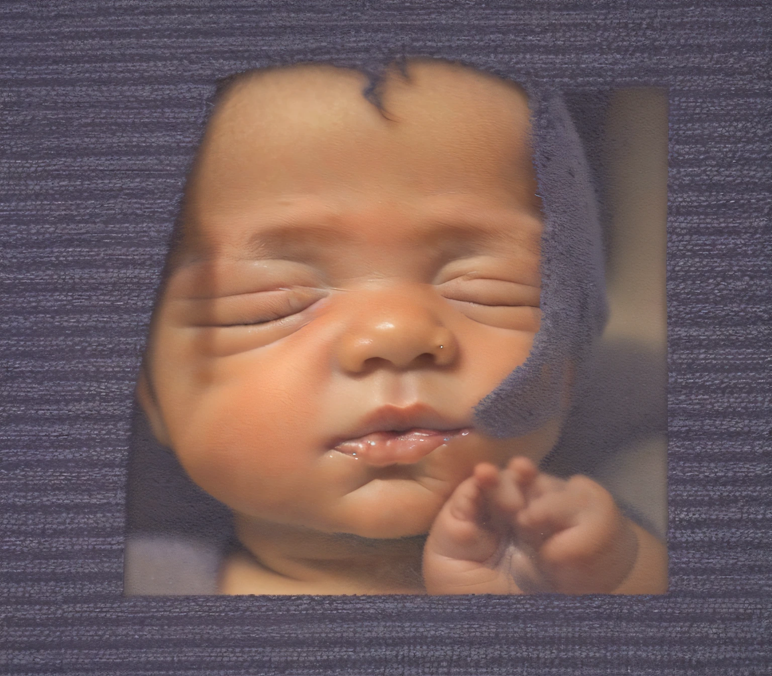 ((((Baby photos))))extremely high quality scan,1200 DPI scan,A high resolution,detailed scan,tmasterpiece,8K works,k hd,A cute baby,Delicate facial features,(One-year-old infants),Real interior,Delicate skin texture,The light is focused on the face,With his eyes closed