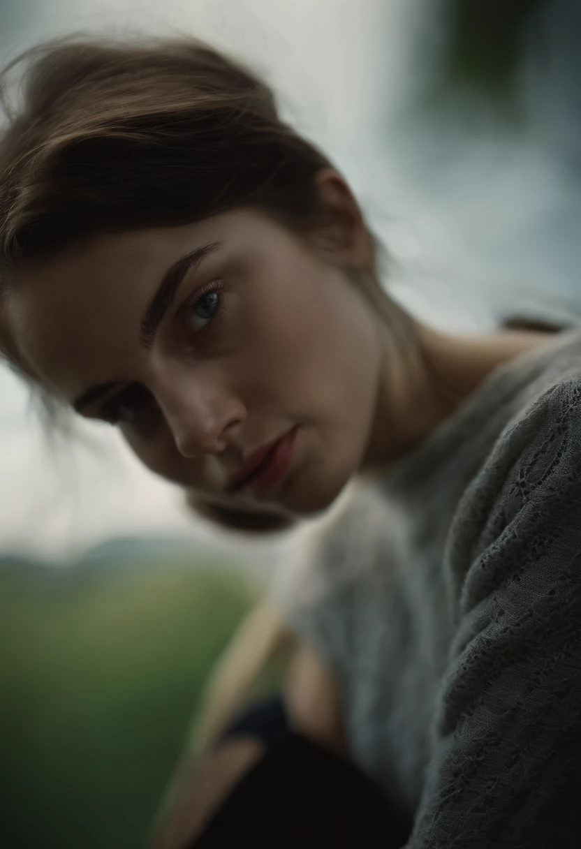 (Close-up, fotografia editorial de uma mulher de 21 anos), (Rosto altamente detalhado:1.4) (sorrir:0.7) (fundo dentro escuro, Moody, estudo privado:1.3) Pov, Directed by: Lee Jeffries, Nikon D850 |, filme fotografia de stock ,4 Kodak Portra 400 ,camera f1.6 lentes ,cores ricas ,hyper realistic ,textura realista, dramatic lighting , cinestill 800,