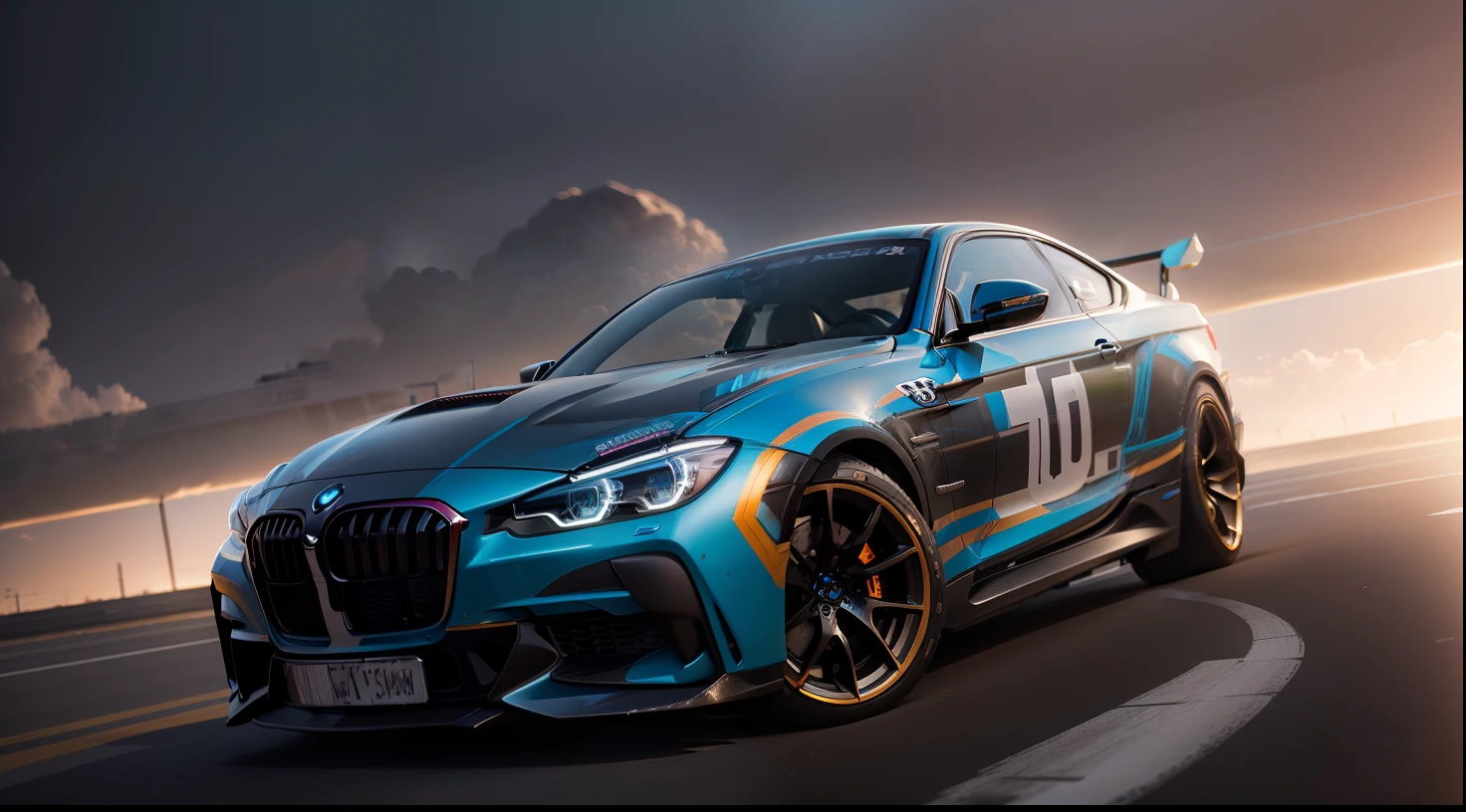 (kuvshinov:1), (samdoesart:1.1), (dreamlikeart:1), (nvinkpunk:1.4), (from_side:1.0), (wide angel view:1.2), BMW the 3.0 CSL in cyberpunk city, concept art, multi-colored ribbons, old paper texture, highly detailed, (large viewport showing a detailed planet:1.1), (very detailed sky:1.2), (highly detailed background:1.3), highly detailed, concept art, beautiful intricate filegrid facepaint, intricate, elegant