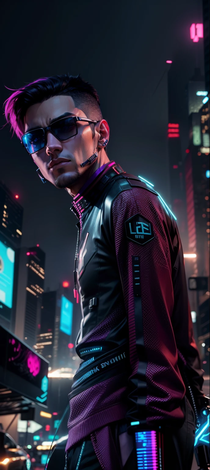 Change background cyberpunk handsome boy.realistic face.8k ultra realistic.
