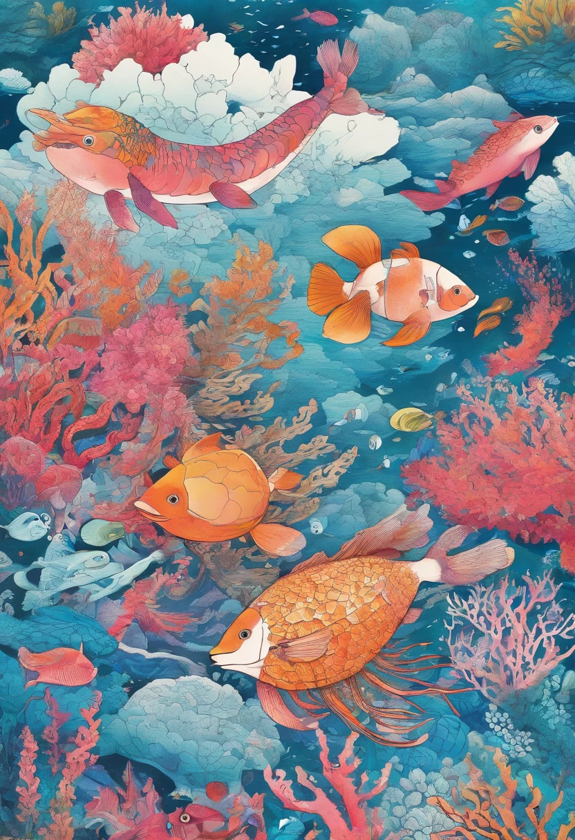 Marine animal stationery