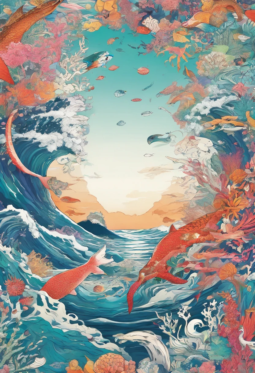 Marine animal stationery