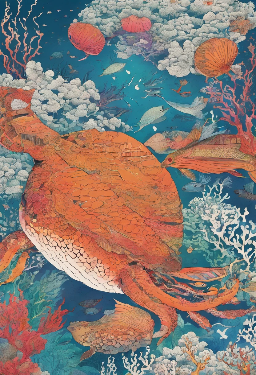 Marine animal stationery