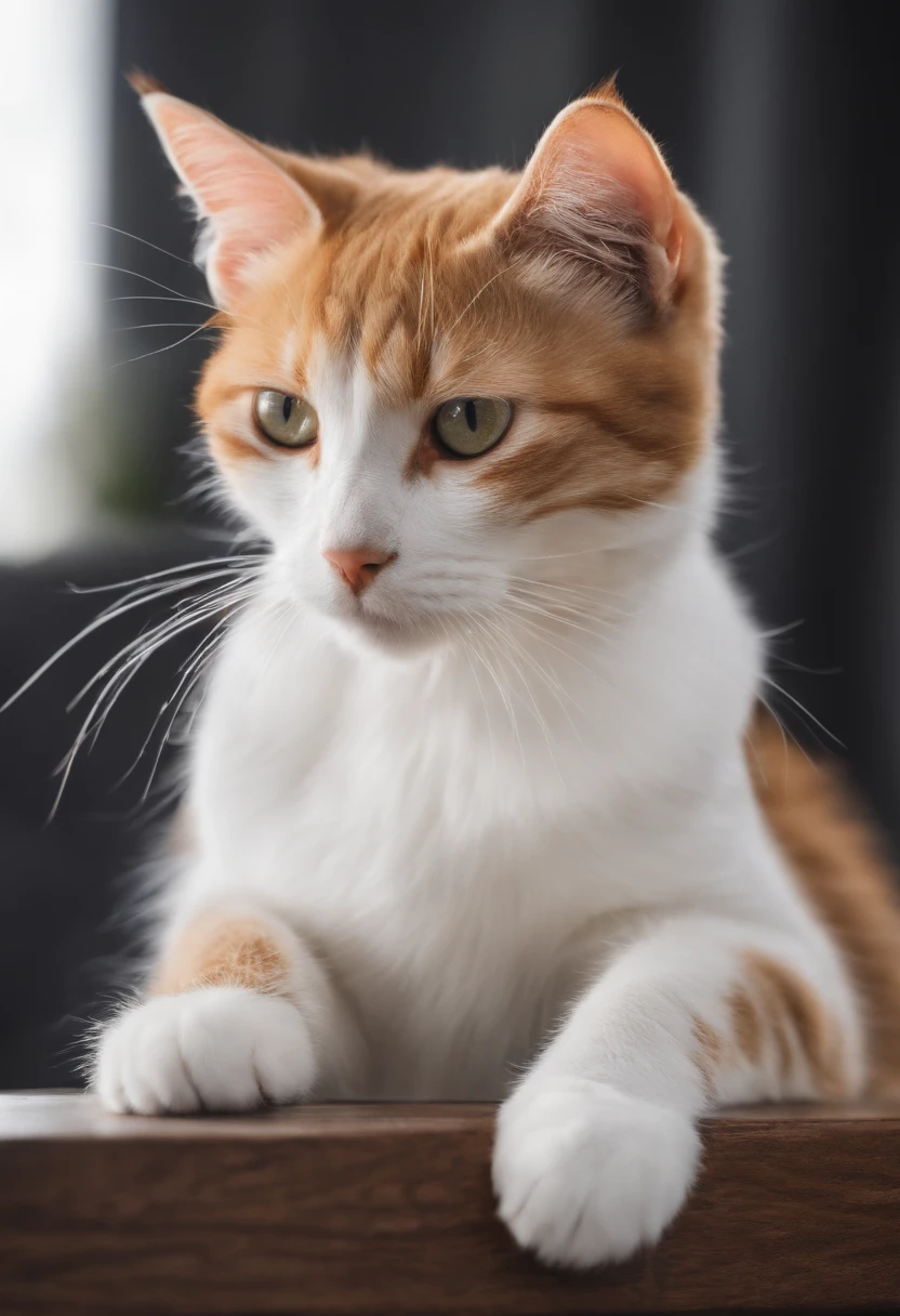 Cats, A logo、hight resolution, Flat Avatar, white backgrounid, simple background,