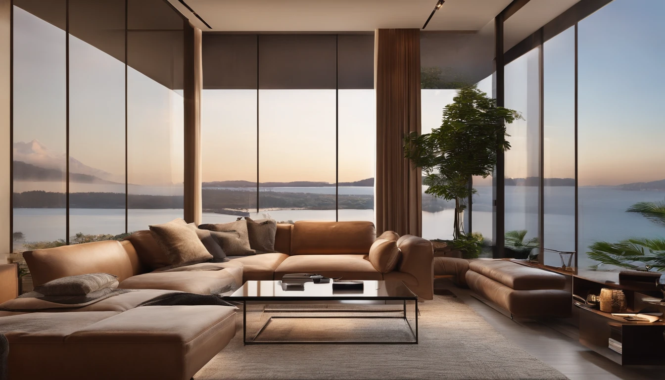 Imagine a scene of a chic 1LDK apartment. The room is bathed in natural light, highlighting the trendy furniture and decor. A focal point in the living area is a coffee table, where a pile of money and a contemporary telephone are neatly placed. The ambiance is both cozy and luxurious, reflecting a modern urban lifestyle.