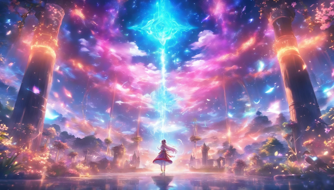 A fantasy world with magical portals, Everything was magical, The atmosphere has a magical atmosphere, photograph realistic, High details, Best quality, 4K