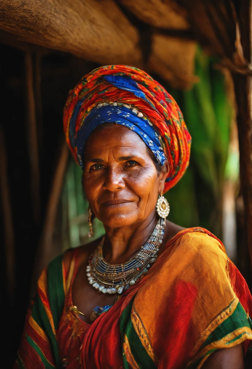 Beautiful caiçara woman, na janela