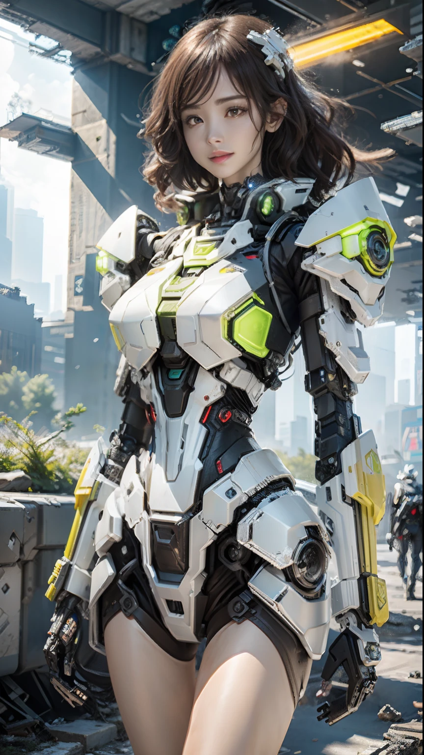 ((Best quality)), ((masterpiece)), (highly detailed:1.3), 3D,Shitu-mecha, beautiful cyberpunk women with her mecha in the ruins of city from a forgoten war, ancient technology,HDR (High Dynamic Range),Ray Tracing,NVIDIA RTX,Super-Resolution,Unreal 5,Subsurface scattering,PBR Texturing,Post-processing,Anisotropic Filtering,Depth-of-field,Maximum clarity and sharpness,Multi-layered textures,Albedo and Specular maps,Surface shading,Accurate simulation of light-material interaction,Perfect proportions,Octane Render,Two-tone lighting,Low ISO,White balance,Rule of thirds,Wide aperature,8K RAW,Efficient Sub-Pixel,sub-pixel convolution,luminescent particles,light scattering,Tyndall effect