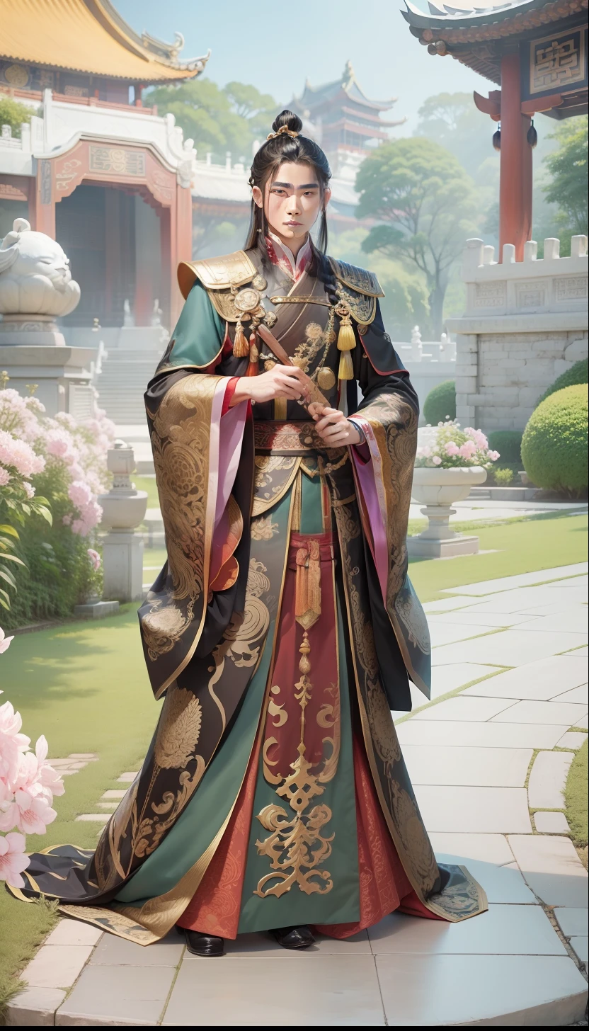 Yin zhen, jovem, rosto jovial, Homem , Chinese, Imperador, Chinese Emperor, roupas tradicionais chinesas, Hanfu, cabelo preso, cabelo marrom, cabelo liso, imperador, oriental