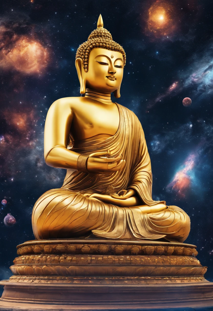 Buddha in space