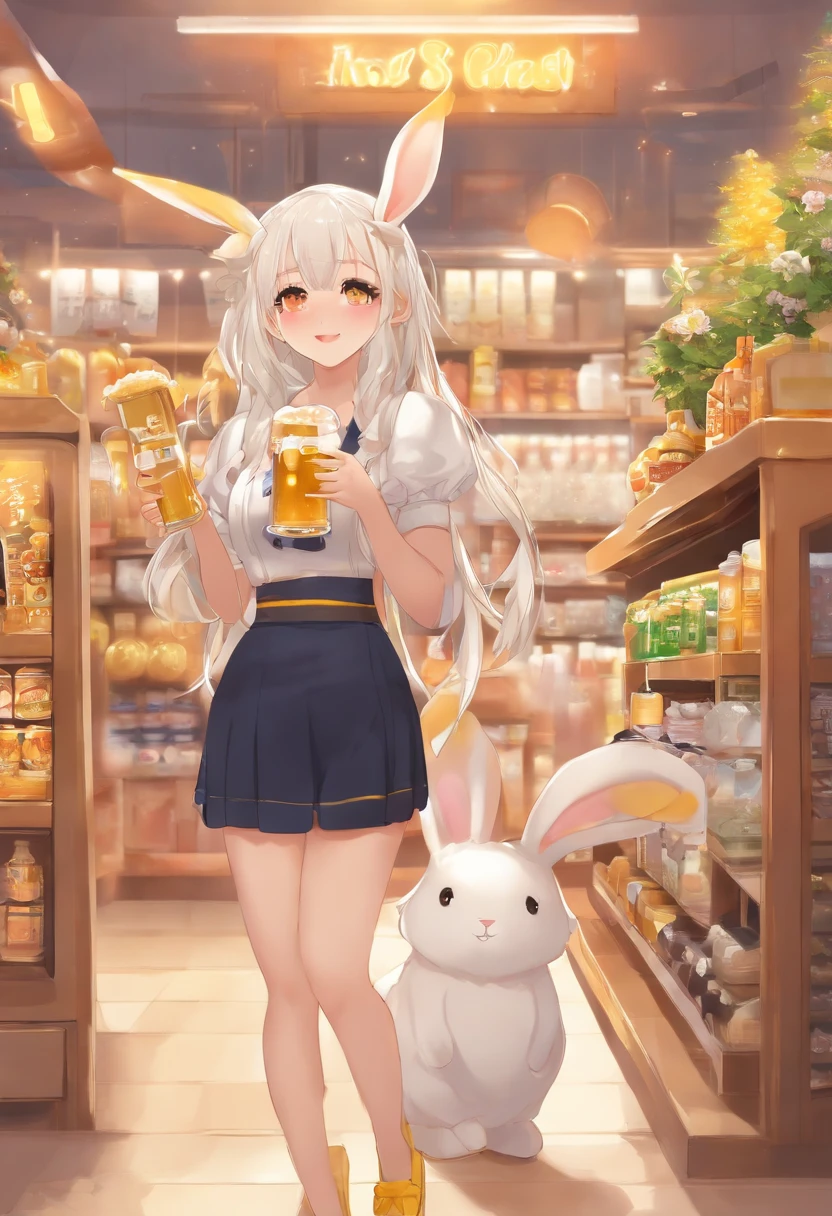 Strip Club, Bunny girl, waitress uniform, lewd, lingerie, surrounded by naked men, money thrown