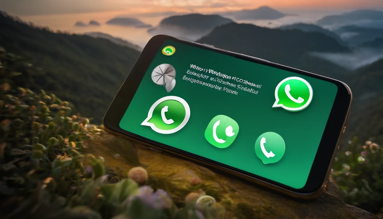 WhatsApp logo with audio effects behind and various voices from all sides
