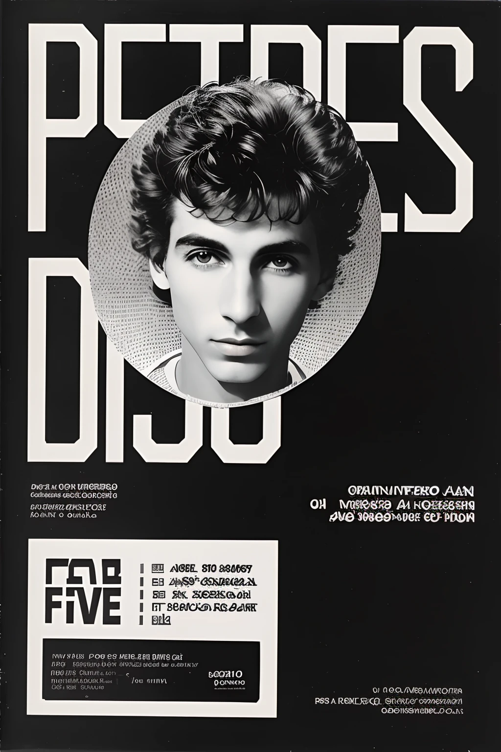 Capa da revista Arafed com a foto de um homem de capacete, Ad image, revista anos 1990, magazine ad, Discogs, retro cover, seu rosto em discos, voltar para, Techno concert ad, de 1986, capa de revista, Post - Punk album cover, magazine advertisement, capa de vinil de 1988