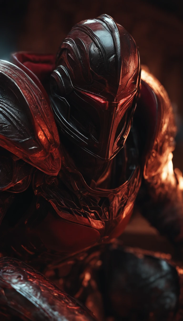 Um necromante vermelho, lua de sangue, ray tracing, master part, best quality, Ultra Qualidade, detalhes absurdos, Melhor Luz, Melhor sombra, Sharp, sharped image, circunstanciado, extremamente detalhado, great resolution, 8k, 4k, UHD, particle effects, belos efeitos, vivid colors, Neon light, neon light, Luz,