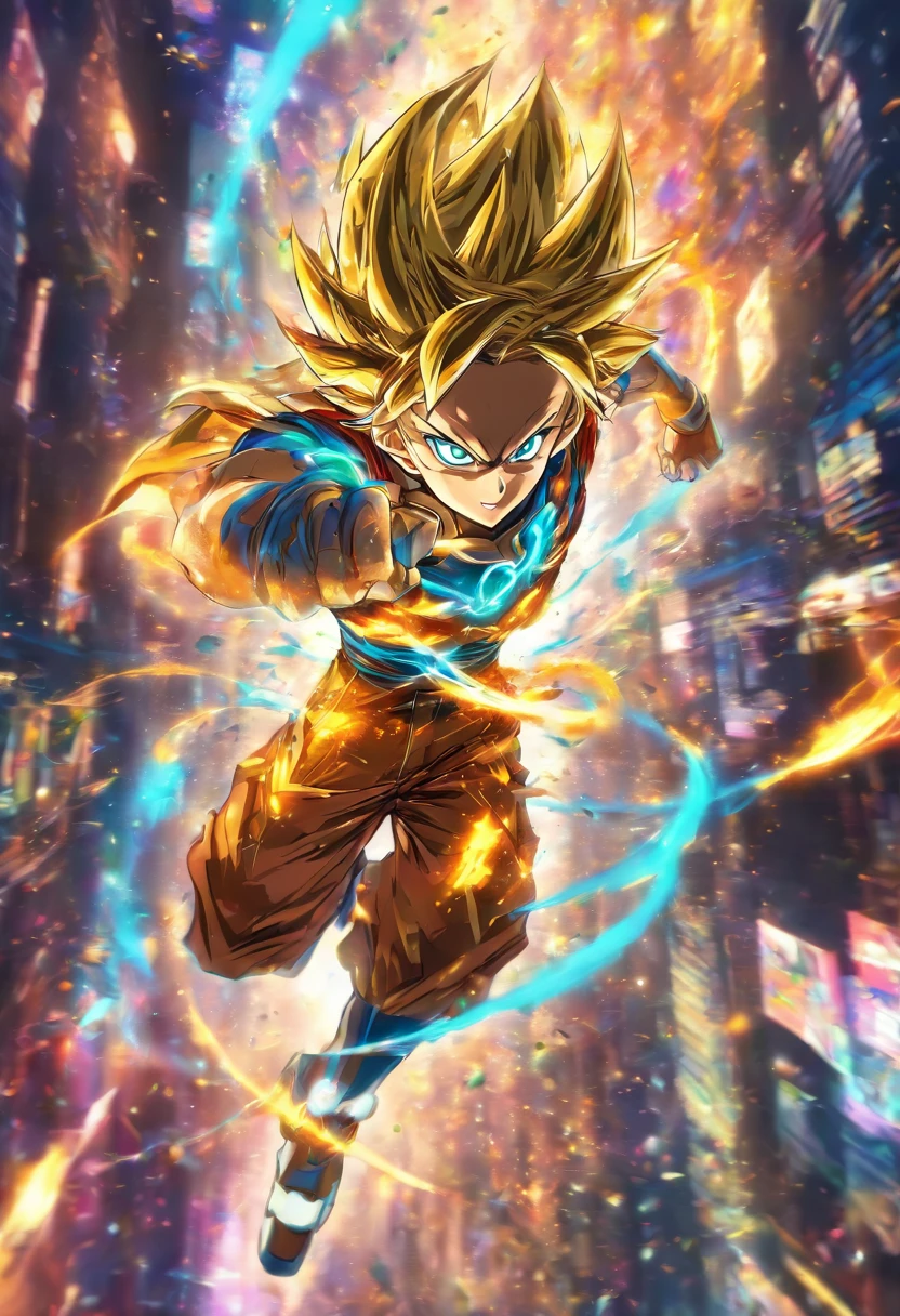 GIRANDO NO INFINITO, TOM AZULADO ,DOURADO