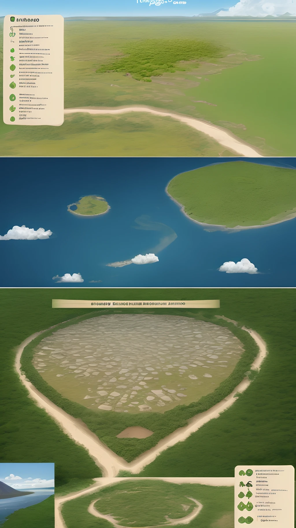 Make a map of the bush with images that represent the culture of Mato Grosso