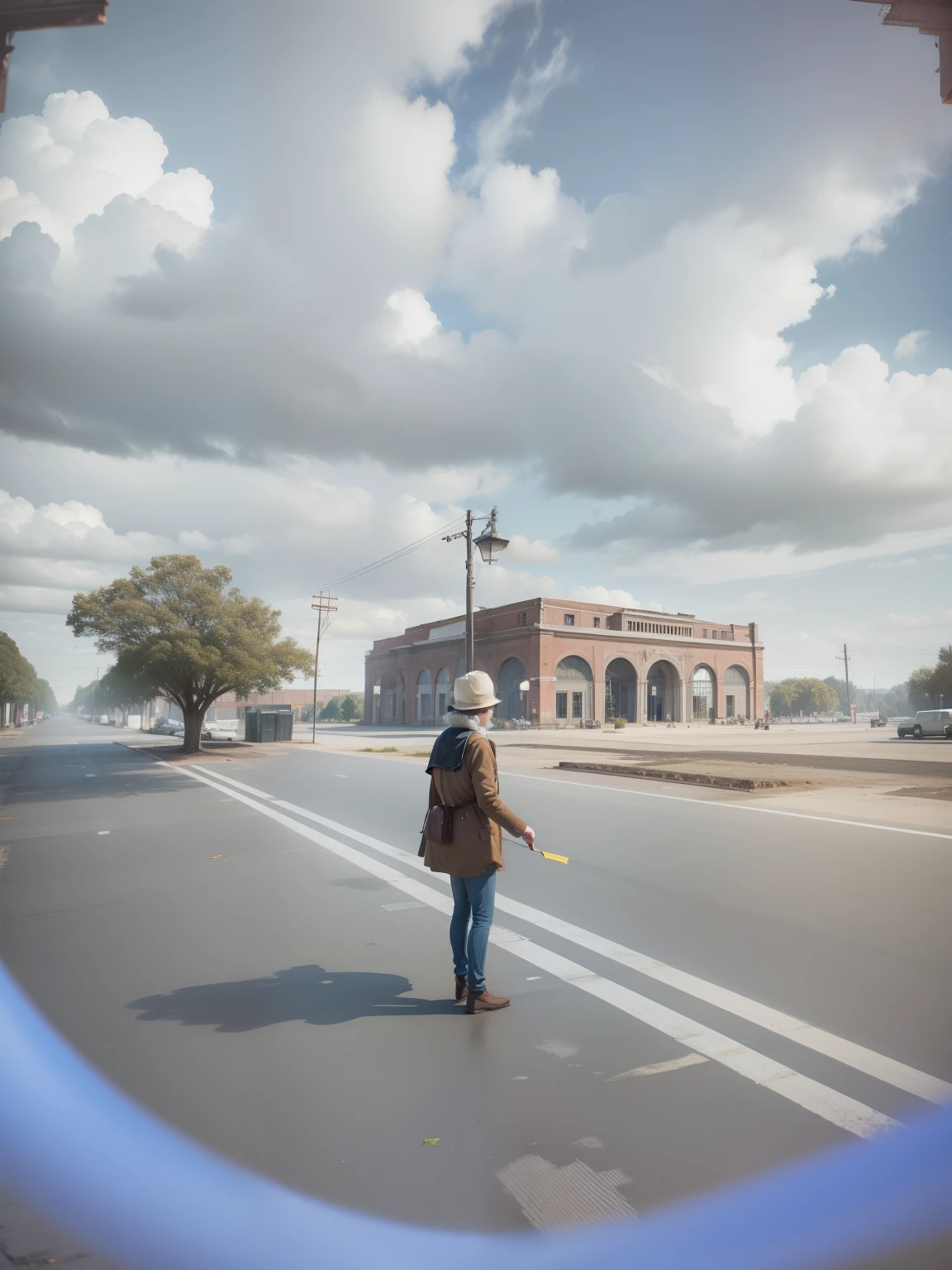 convert background in a vintage building. 8k